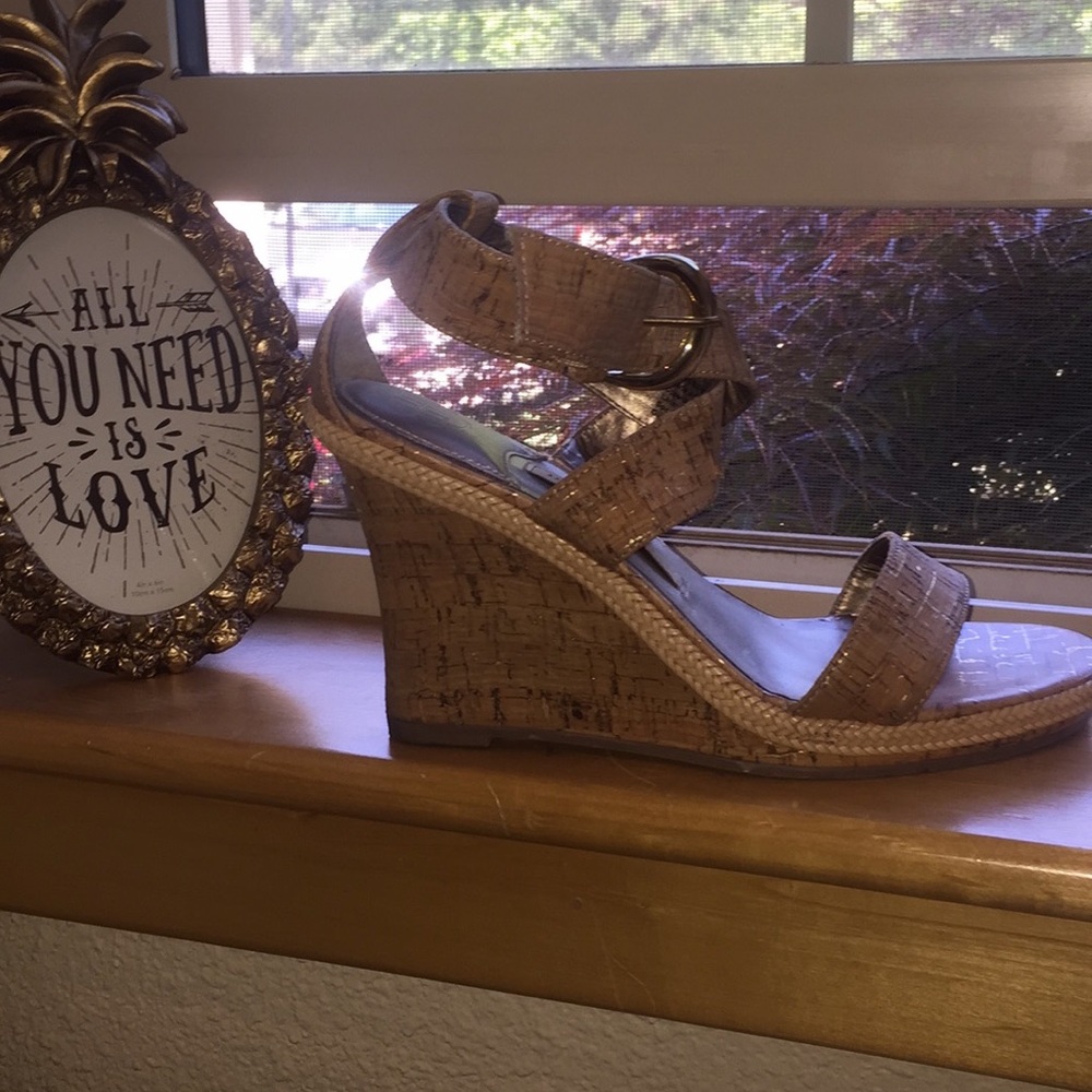 DANA BUCHMAN cork wedges